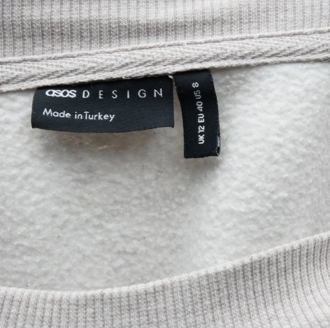 ASOS Design Damen Sweatshirt - L, Grau, Größe L, Damen, Zustand Gut, Preis 4€ – Etikett