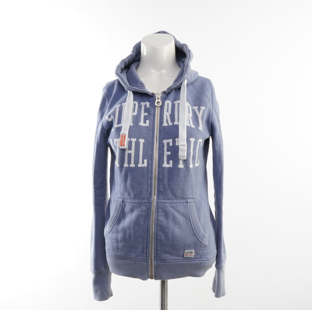 Superdry Damen Sweatjacke - XS, Blau, Größe XS, Damen, Zustand Gut, Preis 4€ – Vorderansicht