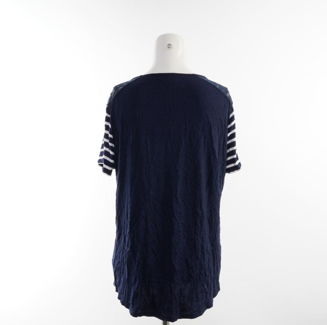 Via Cortesa Damen T-Shirt - XL, Blau, Größe XL, Damen, Zustand Sehr Gut, Preis 5€ – Rückansicht