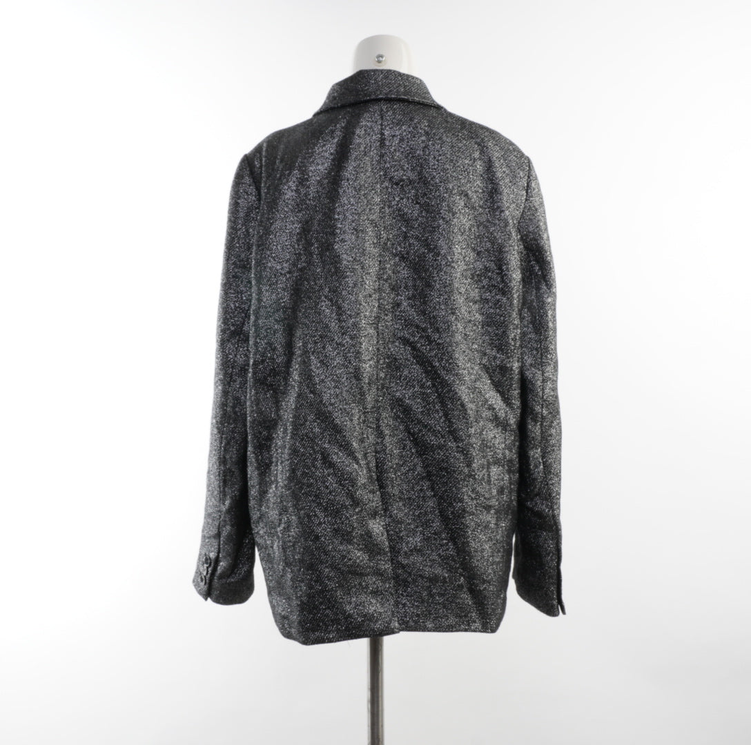 H&M Damen Mantel - M , Silber, Größe M, Damen, Zustand Sehr Gut, Preis 6€ – Rückansicht