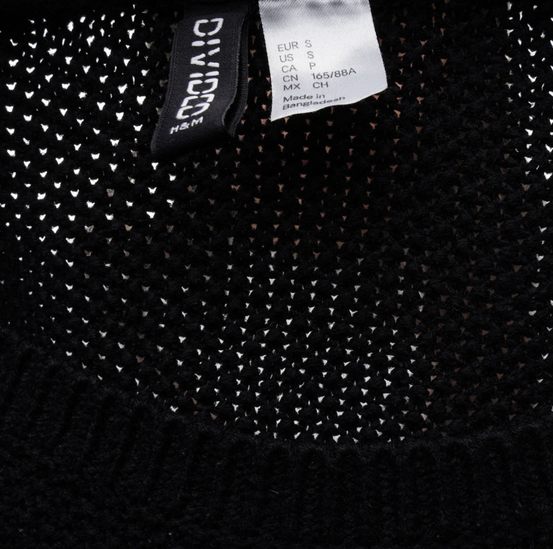 H&M Damen Strickkleid - S, Schwarz, Größe S, Damen, Zustand Sehr Gut, Preis 5€ – Etikett