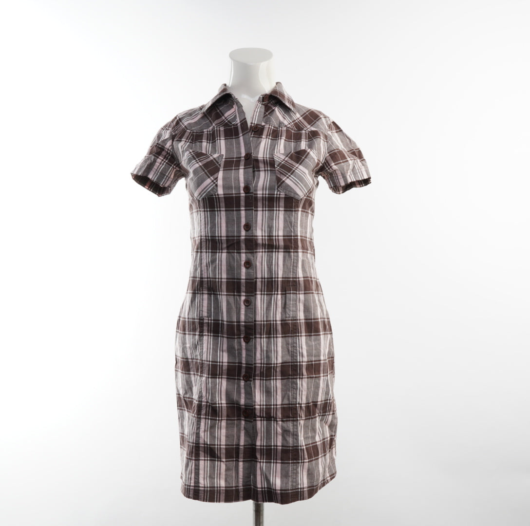 Flash Lights Damen Kleid - XXS, Braun, Größe XXS, Damen, Zustand Sehr Gut, Preis 8€ – Vorderansicht
