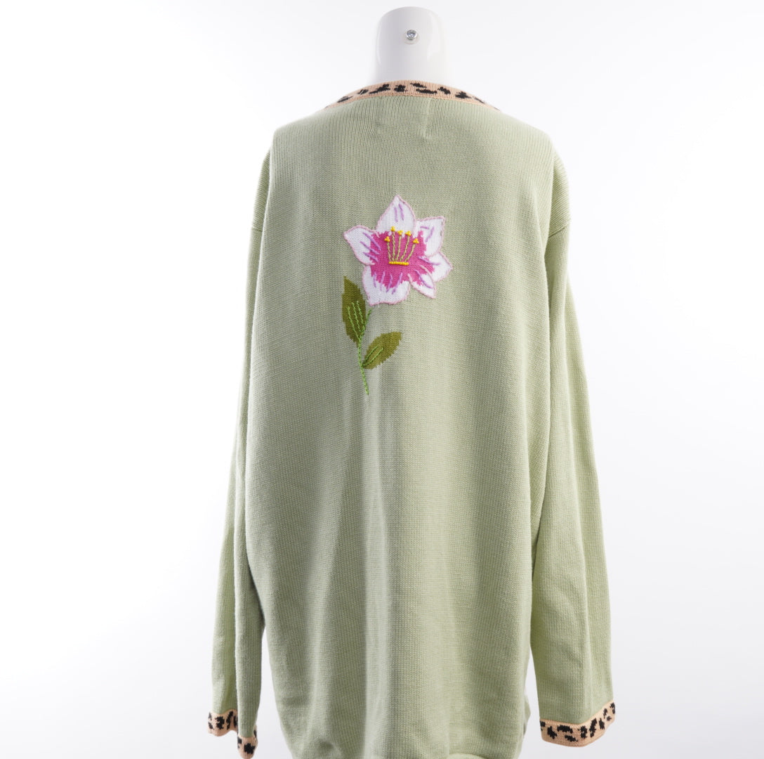 Storybook Knits Damen Strickjacke - XL, Grün, Größe XL, Damen, Zustand Sehr Gut, Preis 15€ – Rückansicht