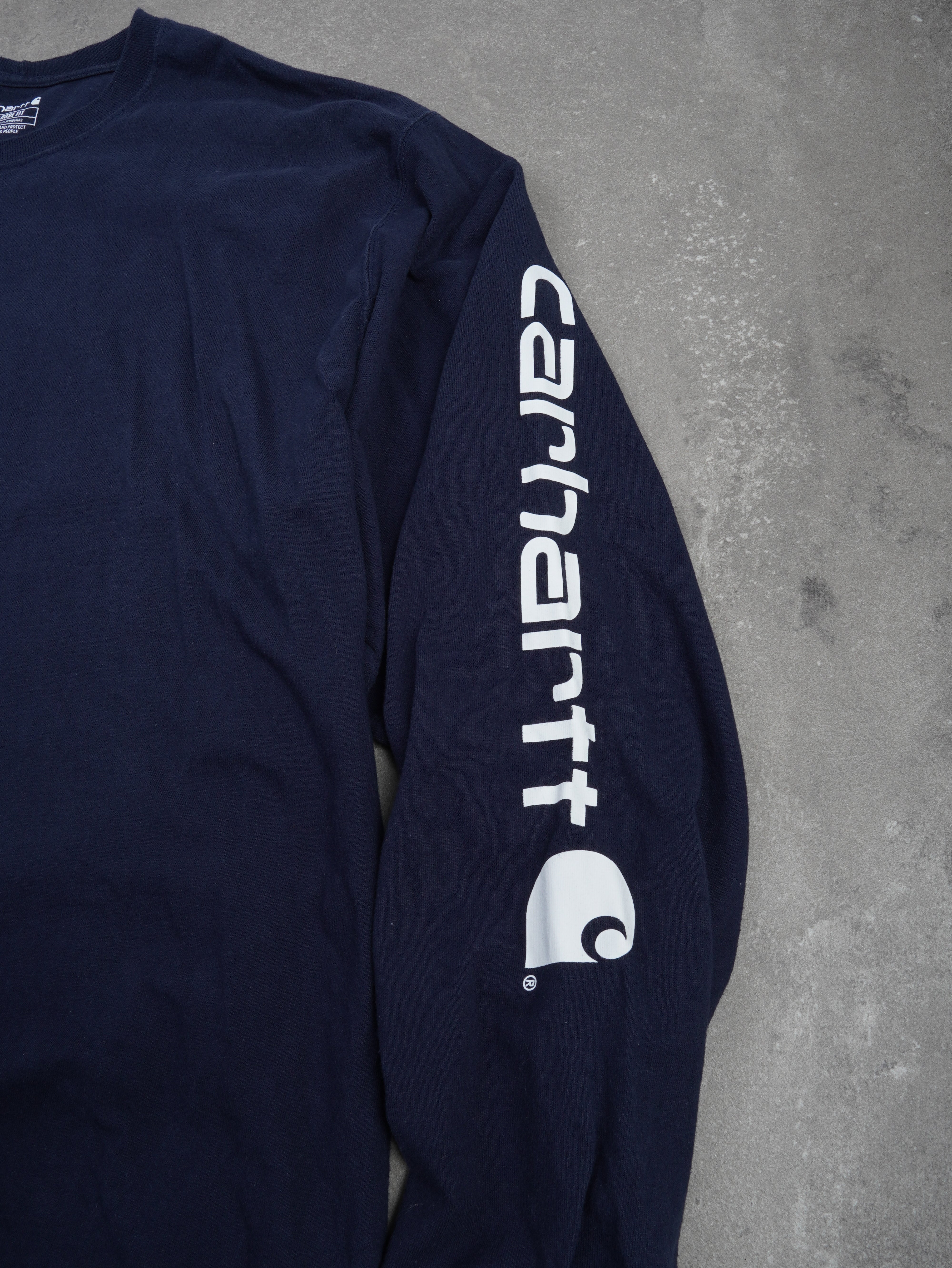 Carhartt Vintage Carhartt Langarmshirt - 3XL, Blau, Größe 3XL, unisex, Zustand Sehr Gut, Preis 29.95€ – Rückansicht