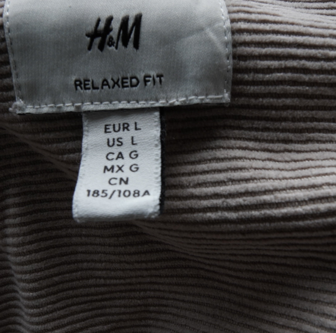 H&M  Herren Cordhemd - L , Beige , Größe L, Herren, Zustand Sehr Gut, Preis 3€ – Rückansicht