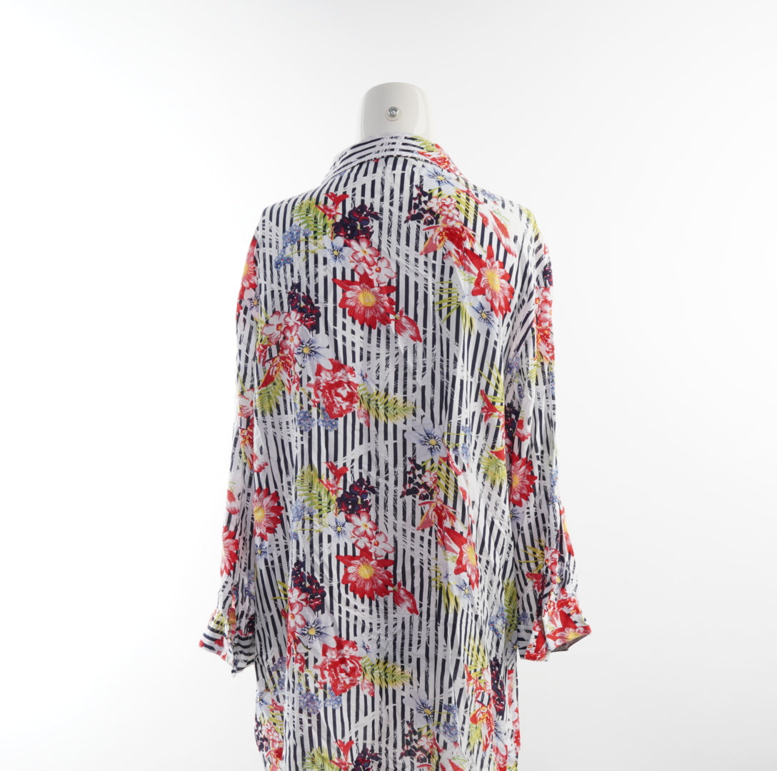 Laura Torelli Damen Bluse - 3XL, Bunt, Größe 3XL, Damen, Zustand Sehr Gut, Preis 4.5€ – Rückansicht