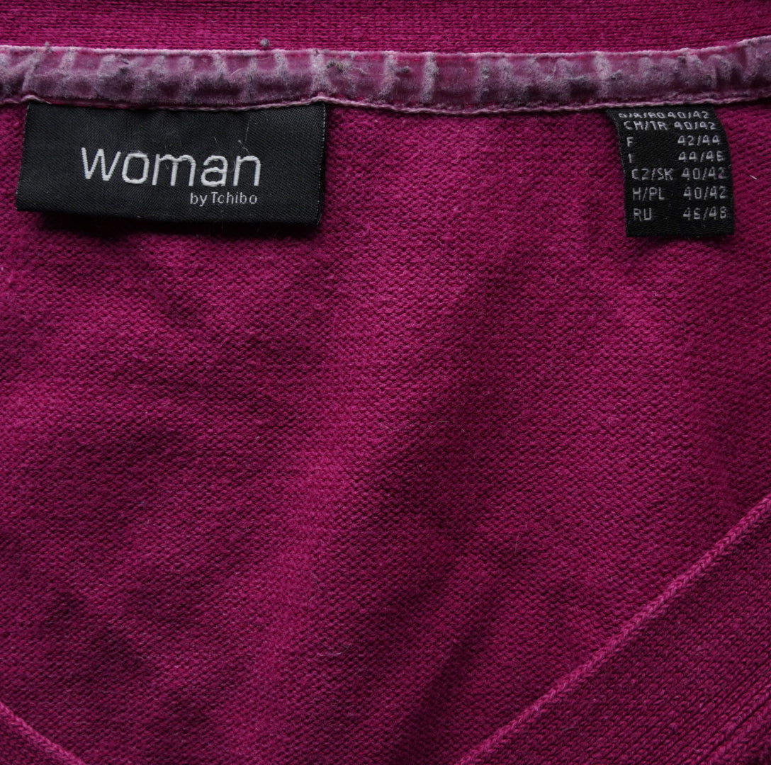 Second Hand Damen Langarmshirt - XL , Lila  , Größe XL, Damen, Zustand gut , Preis 3€ – Etikett