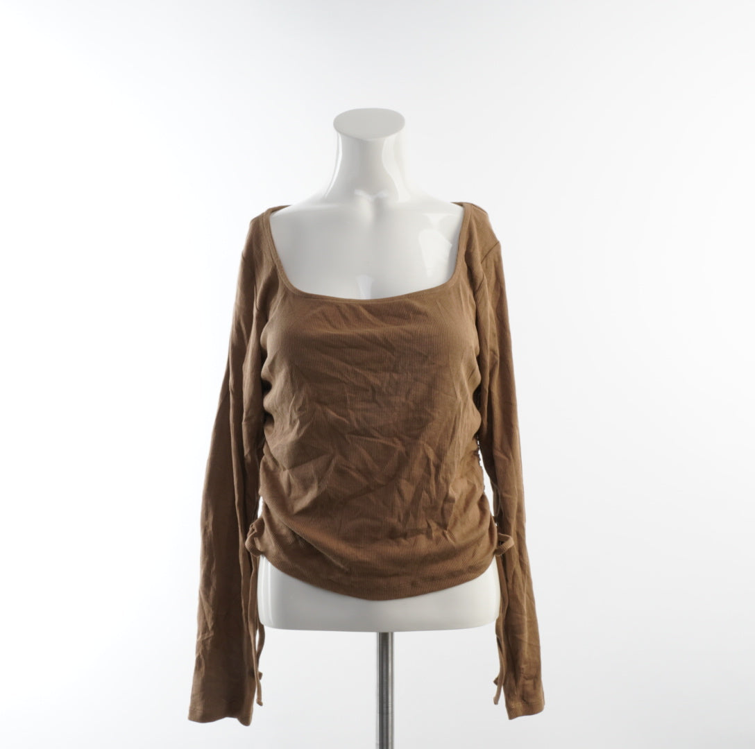 Pieces Damen Langarmshirt - XL, Braun, Größe XL, Damen, Zustand Sehr Gut, Preis 8€ – Vorderansicht