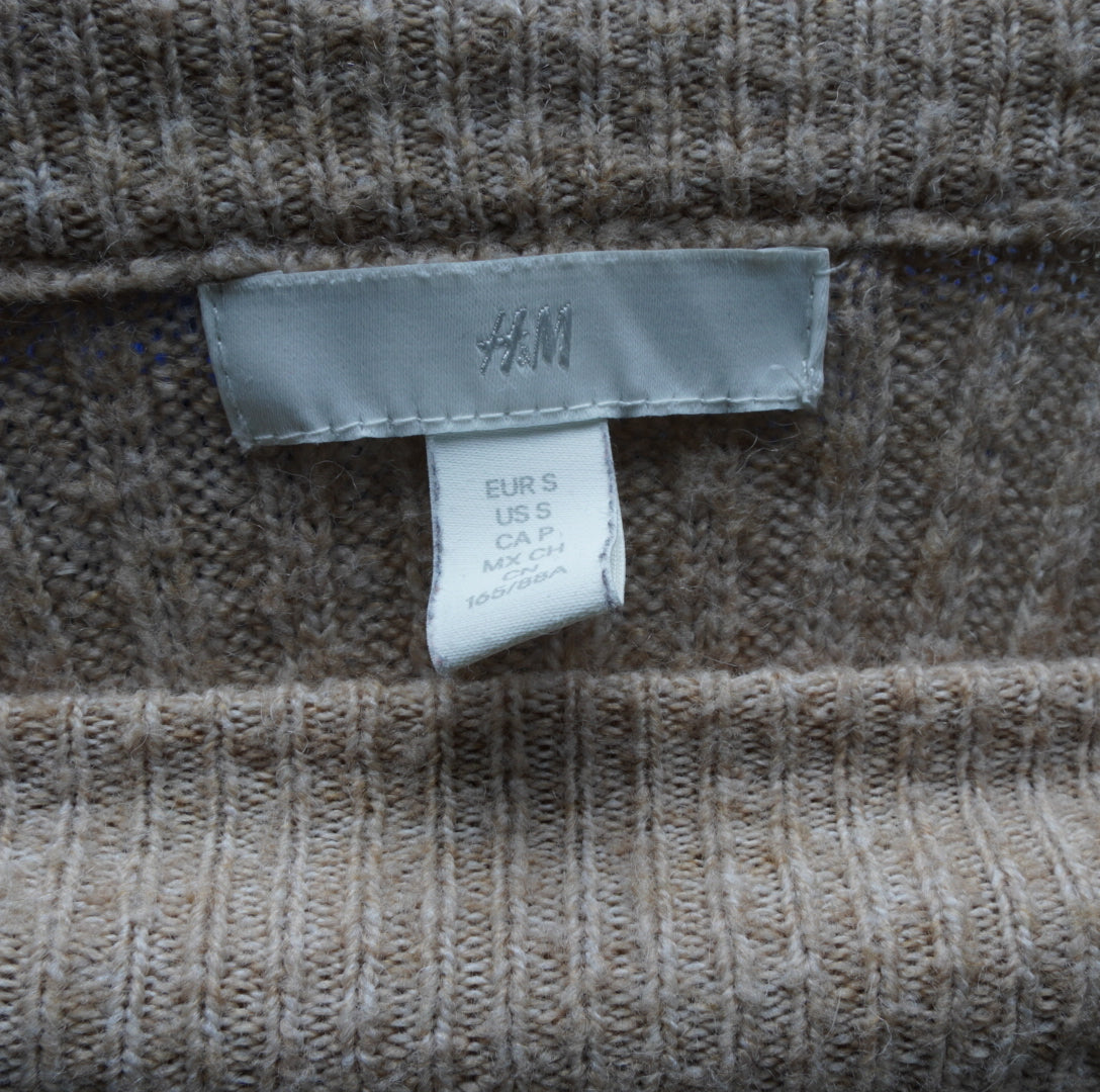 H&M Damen Rollkragen Pullover - S, Beige, Größe S, Damen, Zustand Sehr Gut, Preis 7€ – Etikett