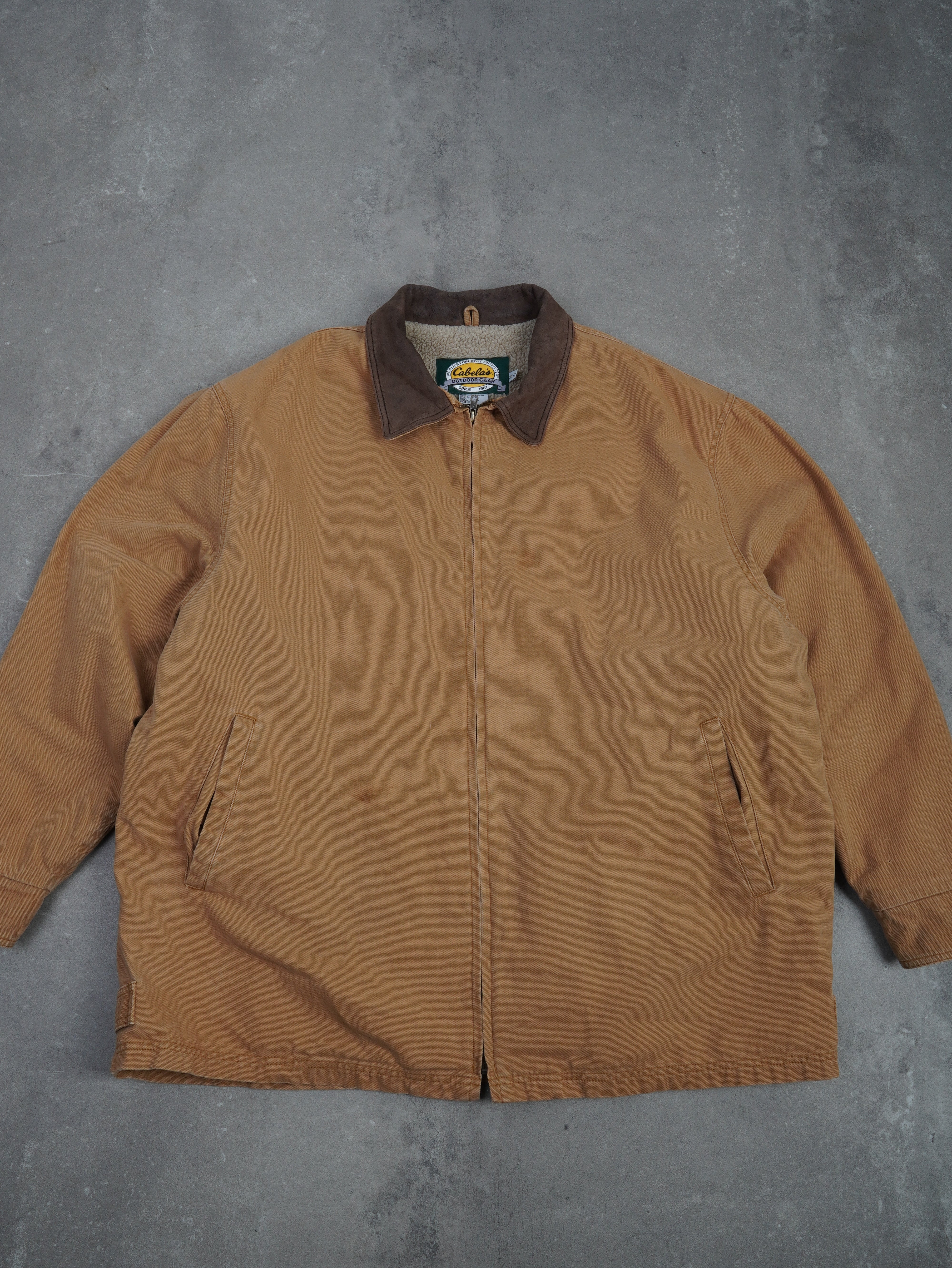 Cabela's Vintage Cabela's Workwear Jacke - 2XL, Braun, Größe 2XL, unisex, Zustand Gut, Preis 59.95€ – Vorderansicht