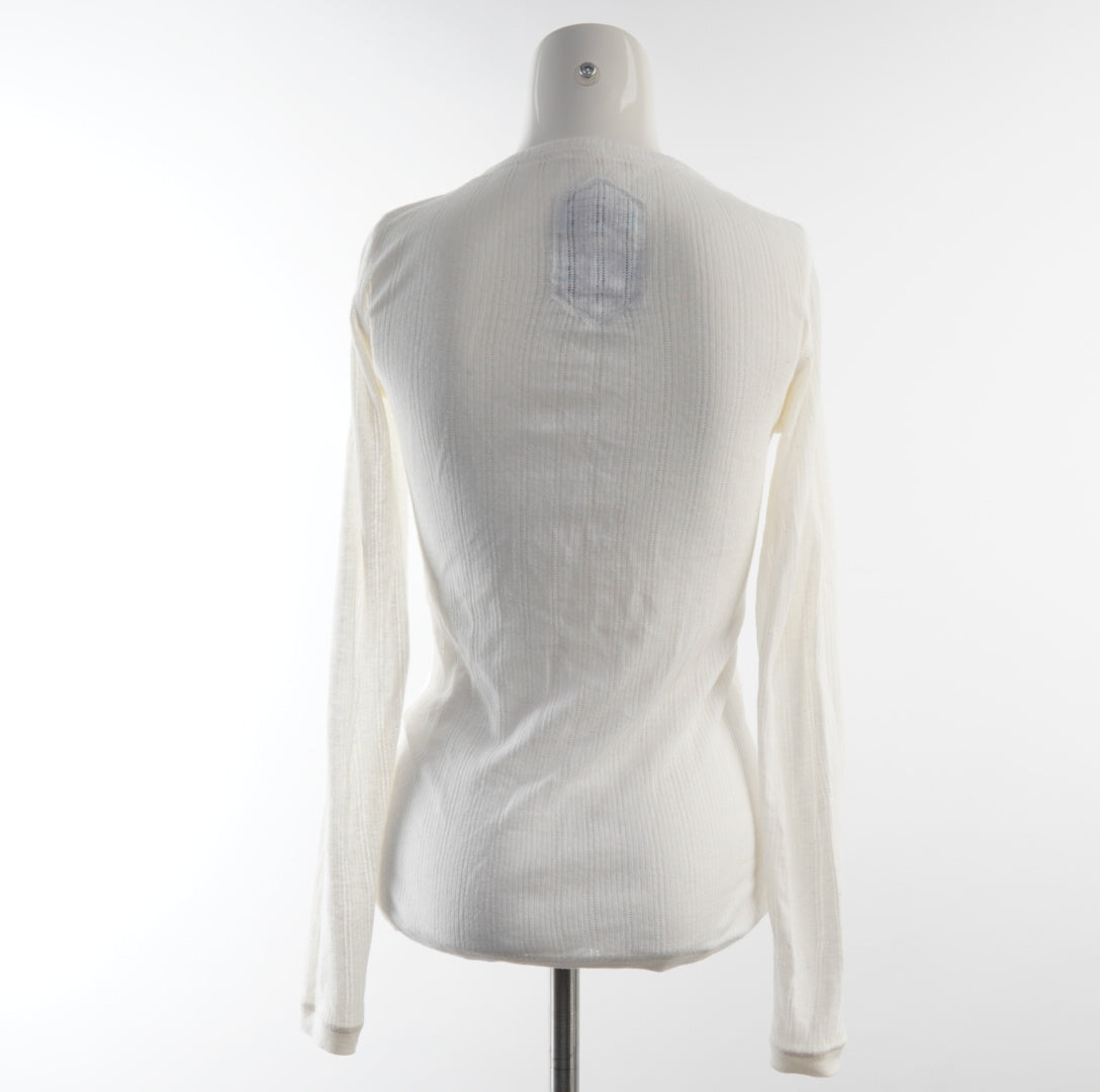 Superdry Damen Langarmshirt - S, Weiß, Größe S, Damen, Zustand Gut, Preis 3€ – Rückansicht