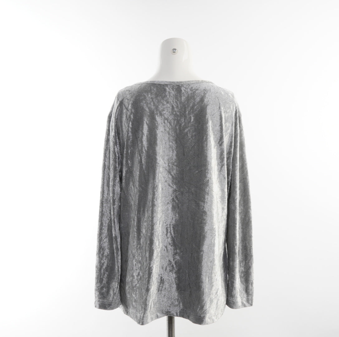 Alba Moda Damen Langarmshirt - 3XL, Silber, Größe 3XL, Damen, Zustand Sehr Gut, Preis 6€ – Rückansicht