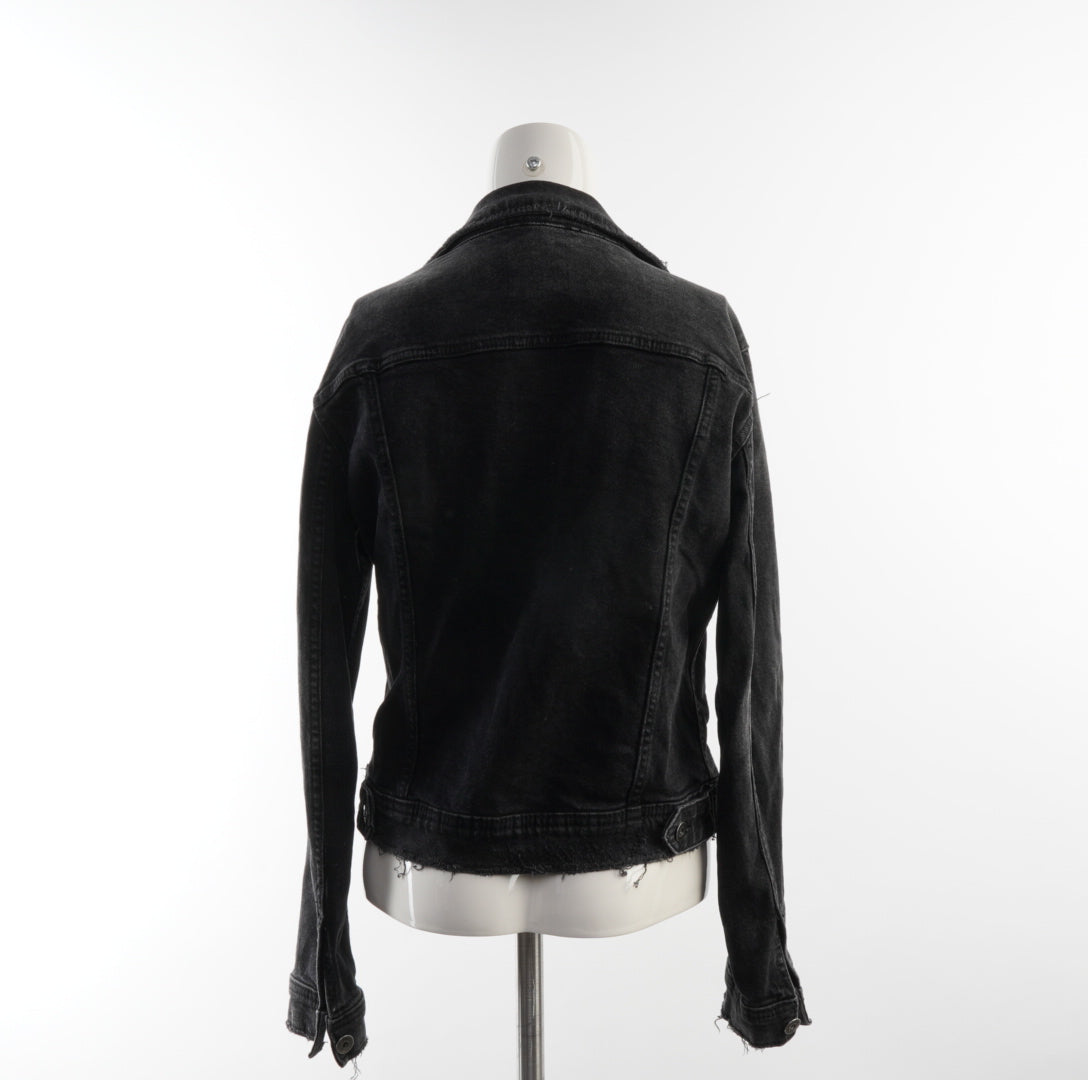 Zara Damen Jeansjacke - M, Schwarz, Größe M, Damen, Zustand Sehr Gut, Preis 15€ – Rückansicht