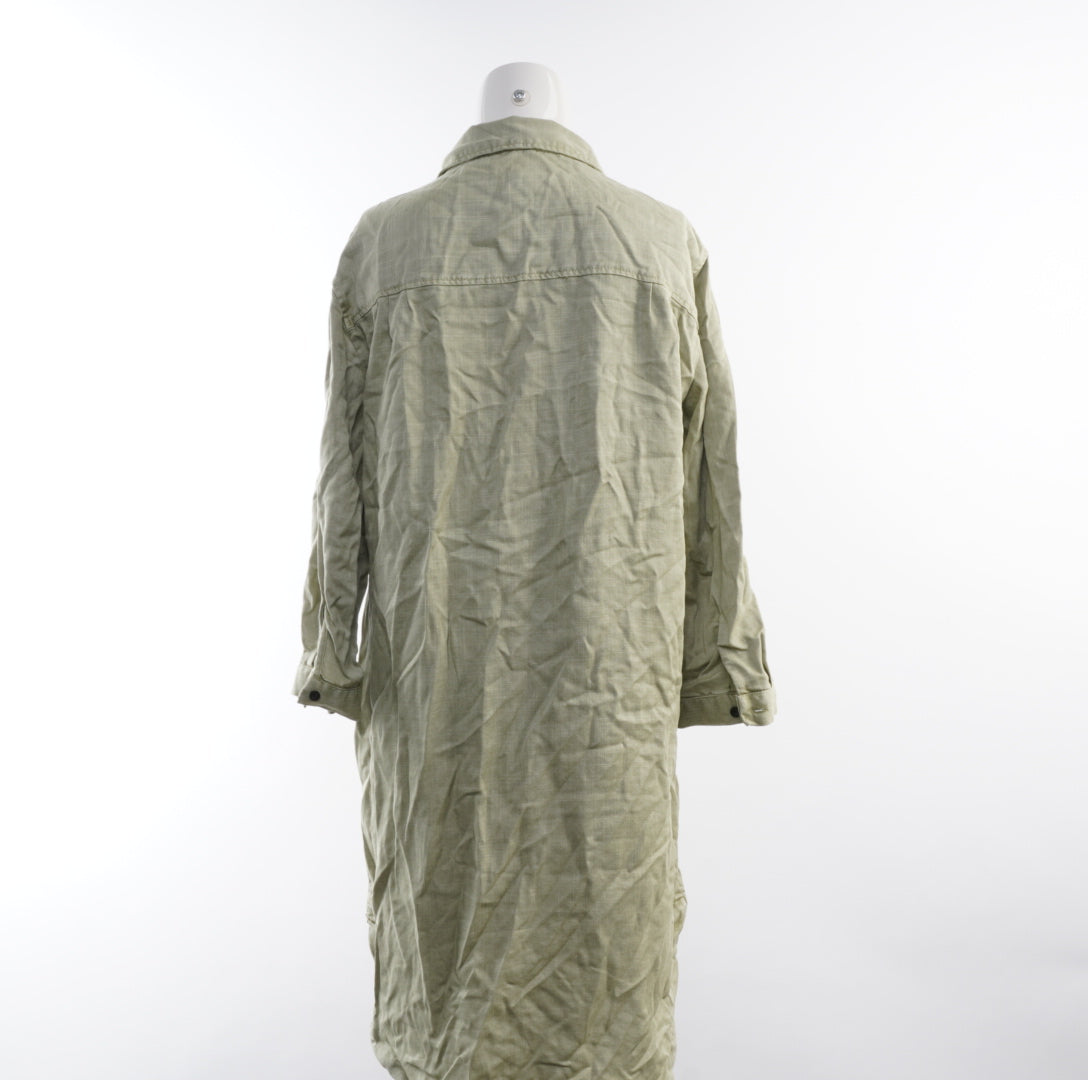 Zara Damen Hemd Kleid - L, Grün, Größe L, Damen, Zustand Neu mit Etikett, Preis 25€ – Rückansicht