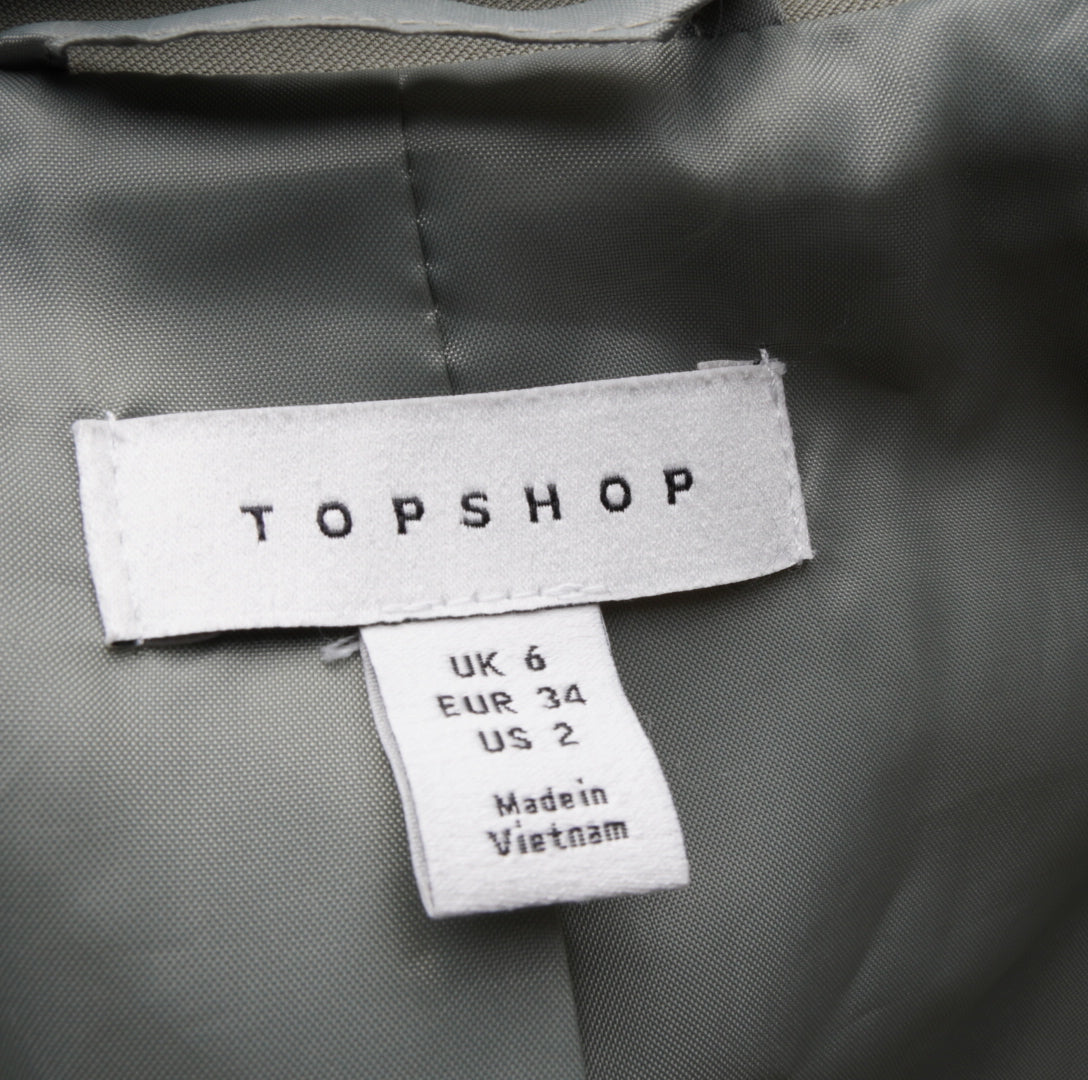 Topshop Dmane Blazer - XS, Grün, Größe XS, unisex, Zustand Gut, Preis 8€ – Etikett