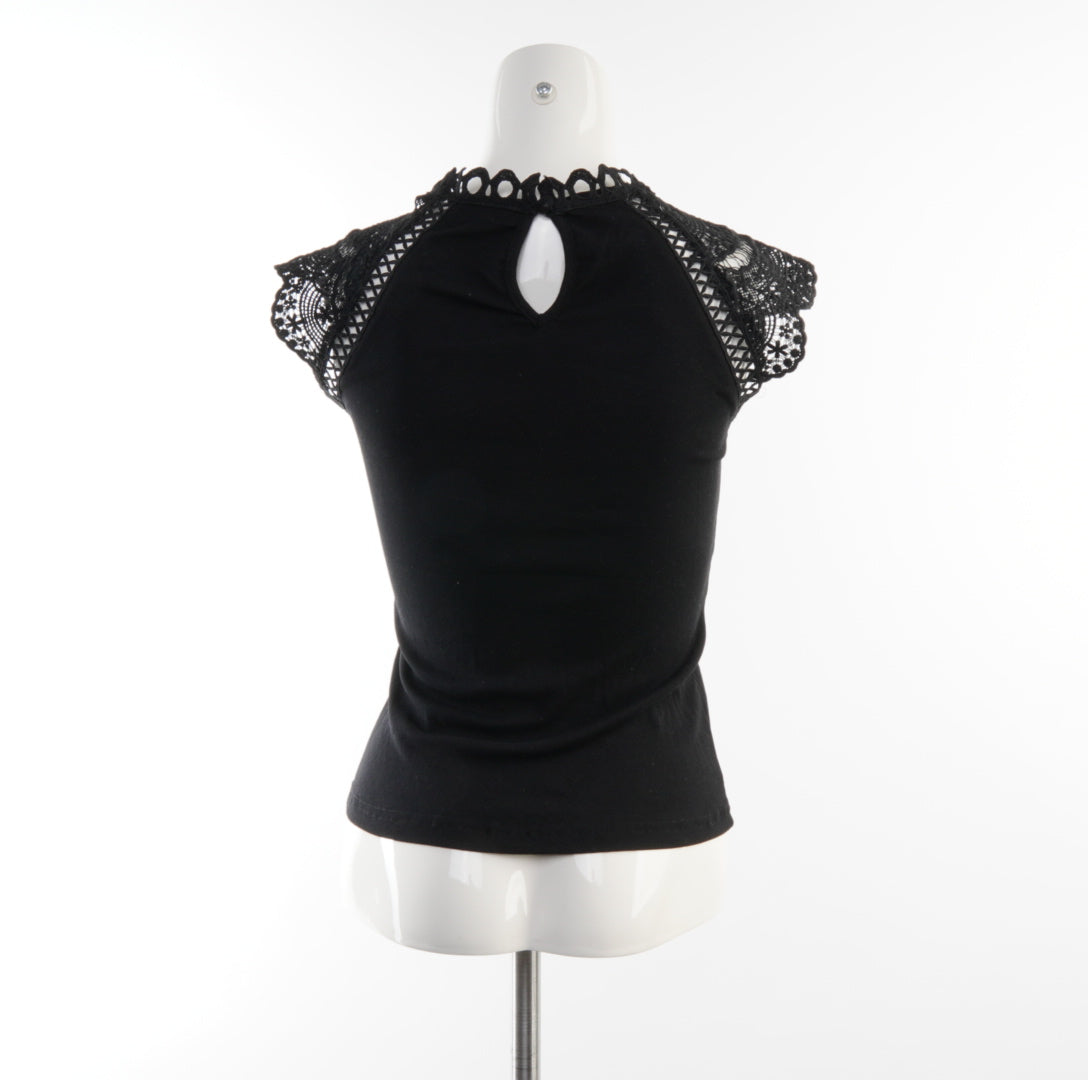 May by Shining Star Damen T-Shirt - S, Schwarz, Größe S, Damen, Zustand Sehr Gut, Preis 5€ – Rückansicht