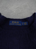 Ralph Lauren Vintage Ralph Lauren Zopfmuster Strickpullover - S, Blau, Größe S, unisex, Zustand Sehr gut, Preis 69.95€ – Etikett