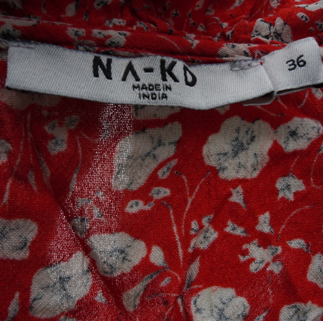 NA-KD Damen Wickelkleid -S , Rot, Größe S, Damen, Zustand Sehr Gut, Preis 12€ – Etikett