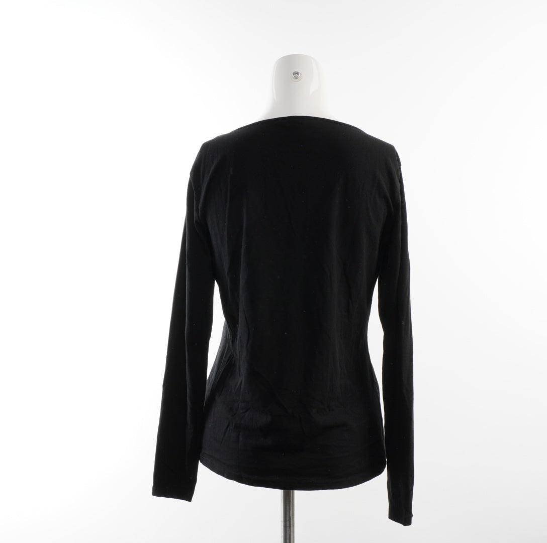 H&M Damen Langarmshirt - L, Schwarz, Größe L, Damen, Zustand Sehr Gut, Preis 4€ – Rückansicht