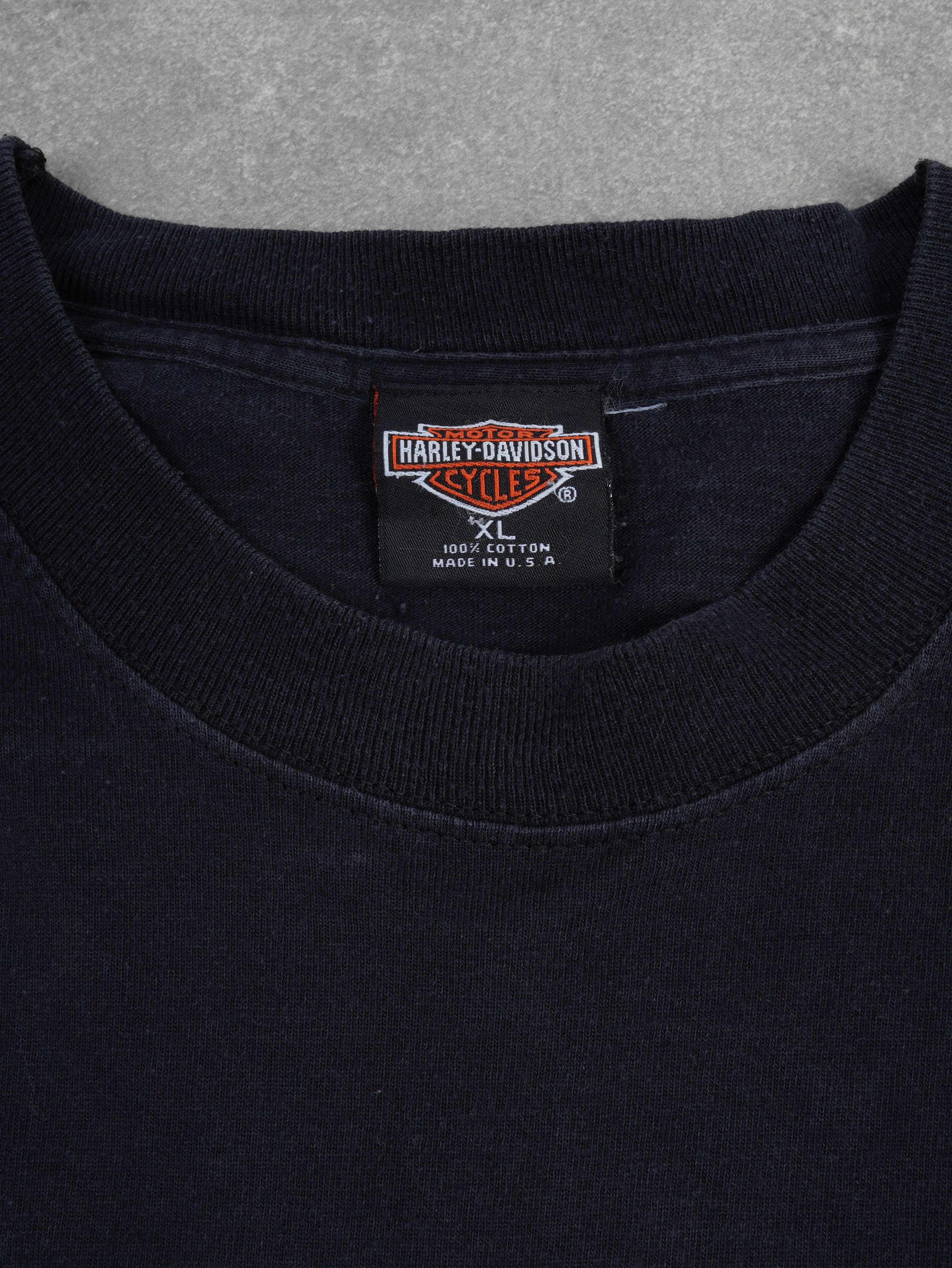 Harley Davidson Vintage Harley Davidson Italia T-Shirt - XL, Schwarz, Größe XL, unisex, Zustand Sehr gut, Preis 29.95€ – Etikett