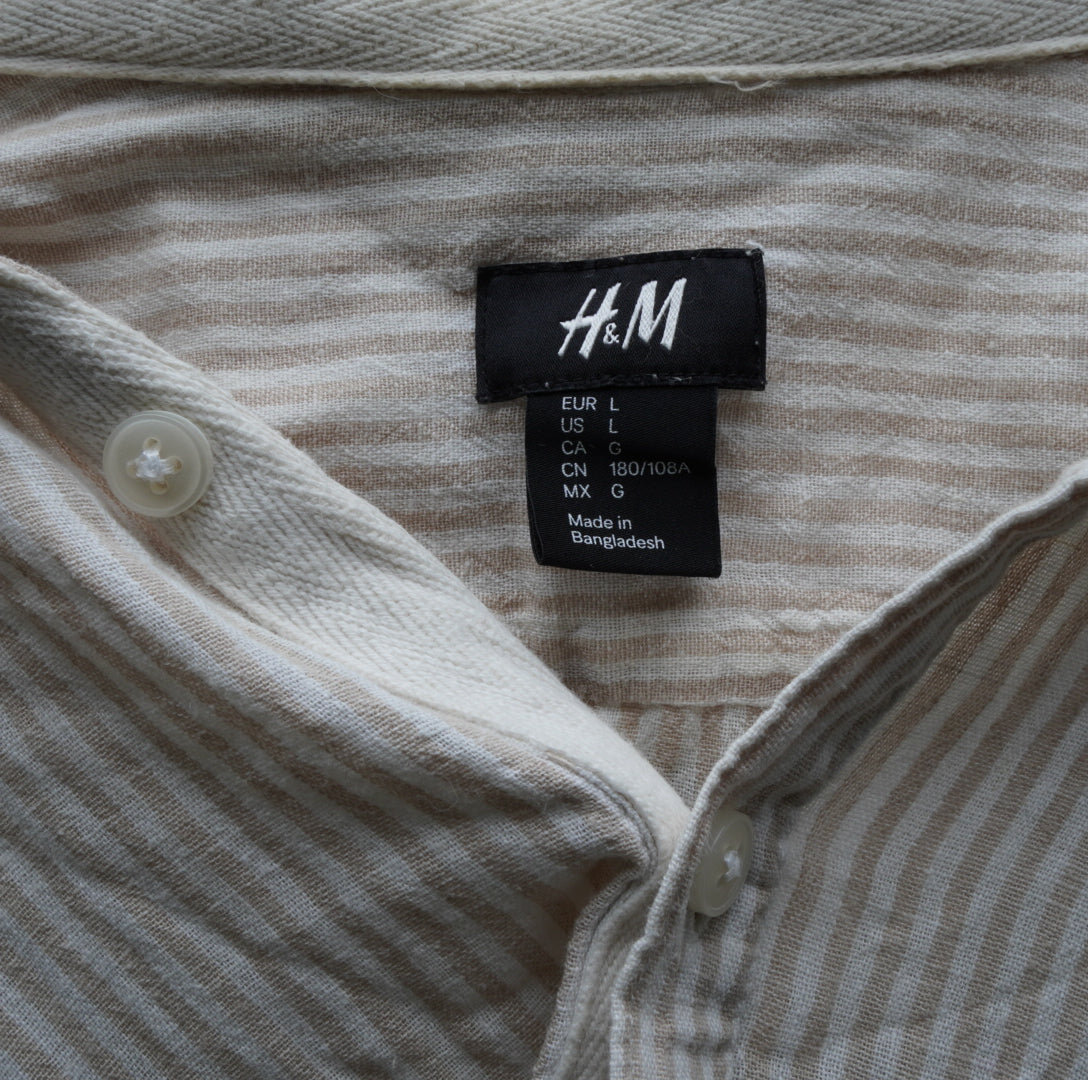 H&M Damen Hemd - L, Beige, Größe L, Damen, Zustand Sehr Gut, Preis 5€ – Etikett