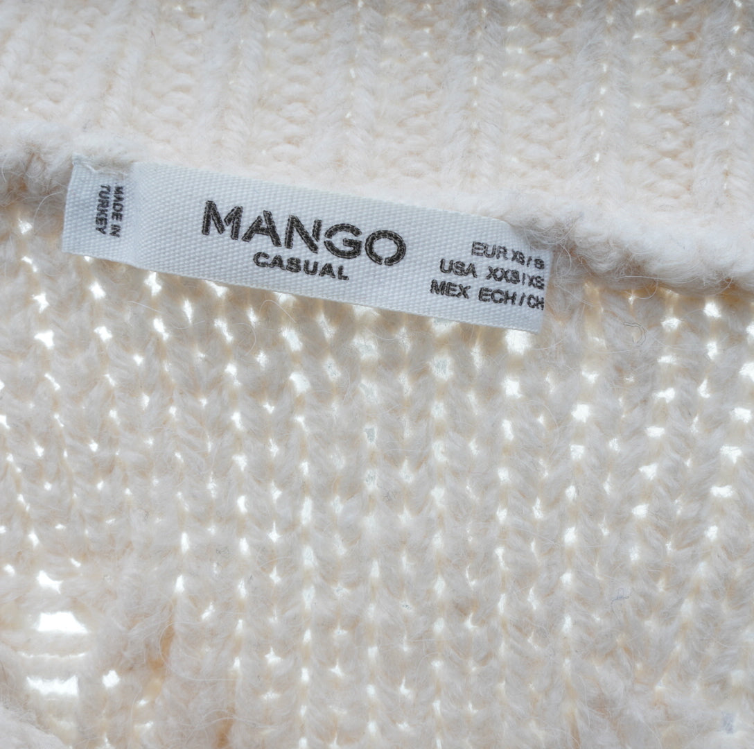 Mango Damen Cardigan - XS, Weiß, Größe XS, Damen, Zustand Gut, Preis 8€ – Etikett