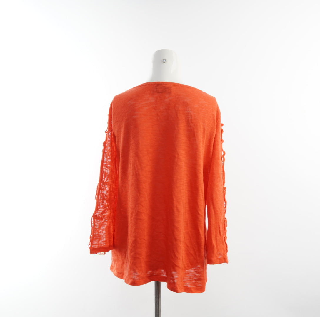 Gina Damen Langarmshirt - XL , Orange, Größe XL, Damen, Zustand gut , Preis 3€ – Rückansicht
