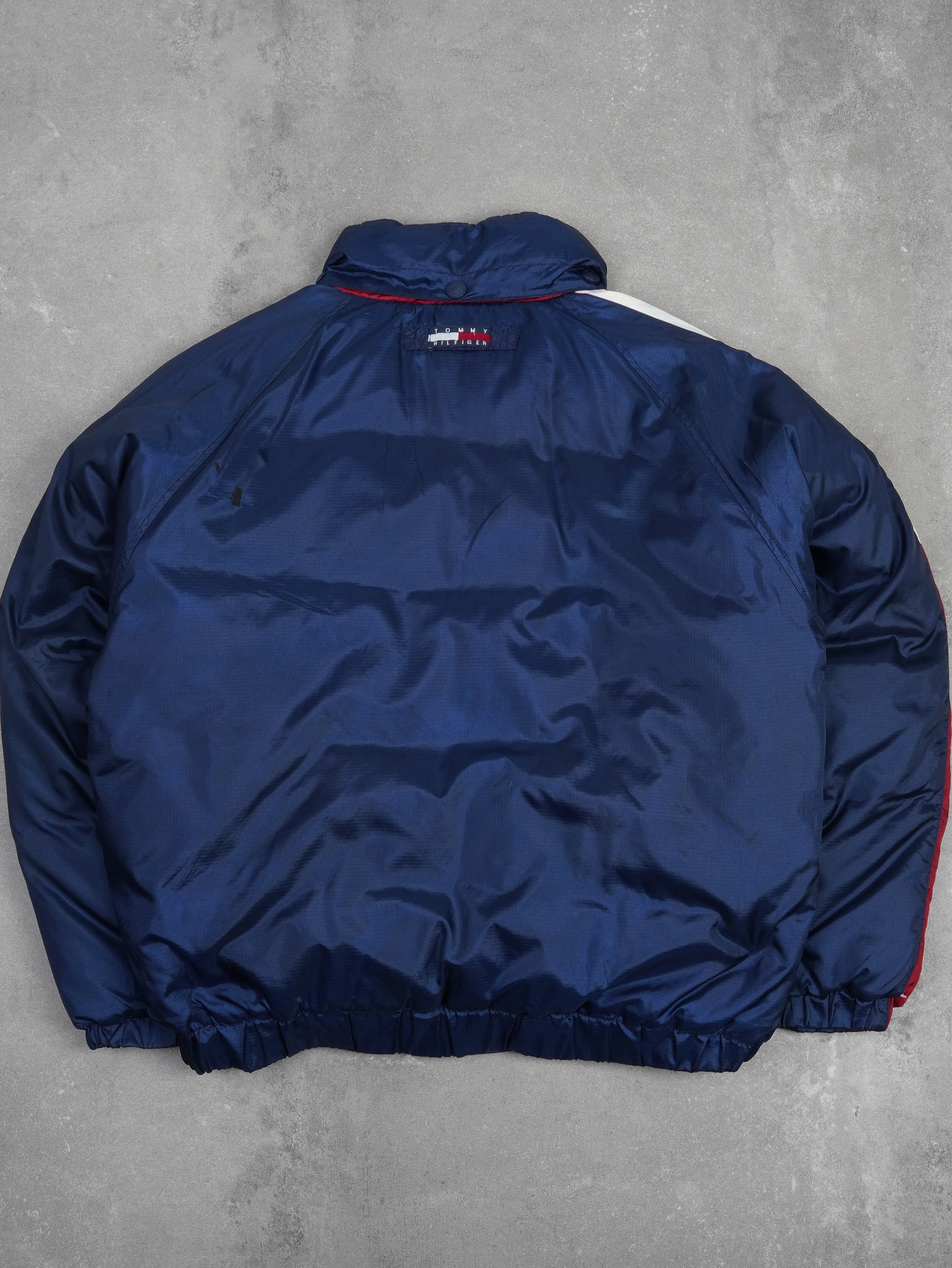 Tommy Hilfiger Vintage Tommy Hilfiger Puffer Jacke - L, Blau, Größe L, unisex, Zustand Gut, Preis 79.95€ – Etikett