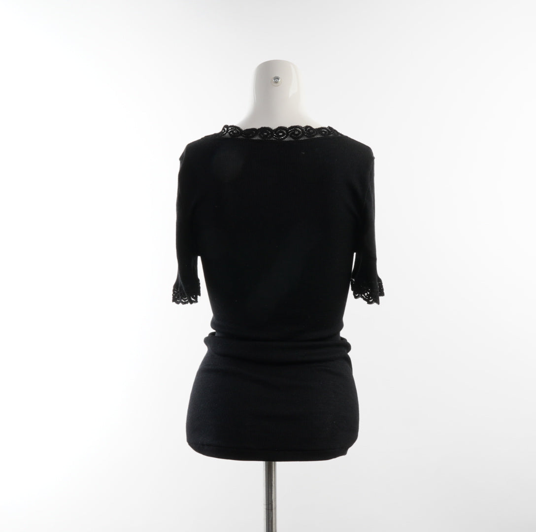 CALIDA Damen Wolle Seide T-Shirt - L, Schwarz, Größe L, Damen, Zustand Sehr Gut, Preis 15€ – Rückansicht