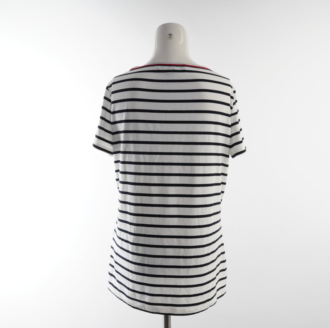 Tommy Hilfiger Damen T-Shirt - S, Weiß, Größe S, Damen, Zustand Sehr Gut, Preis 7€ – Rückansicht