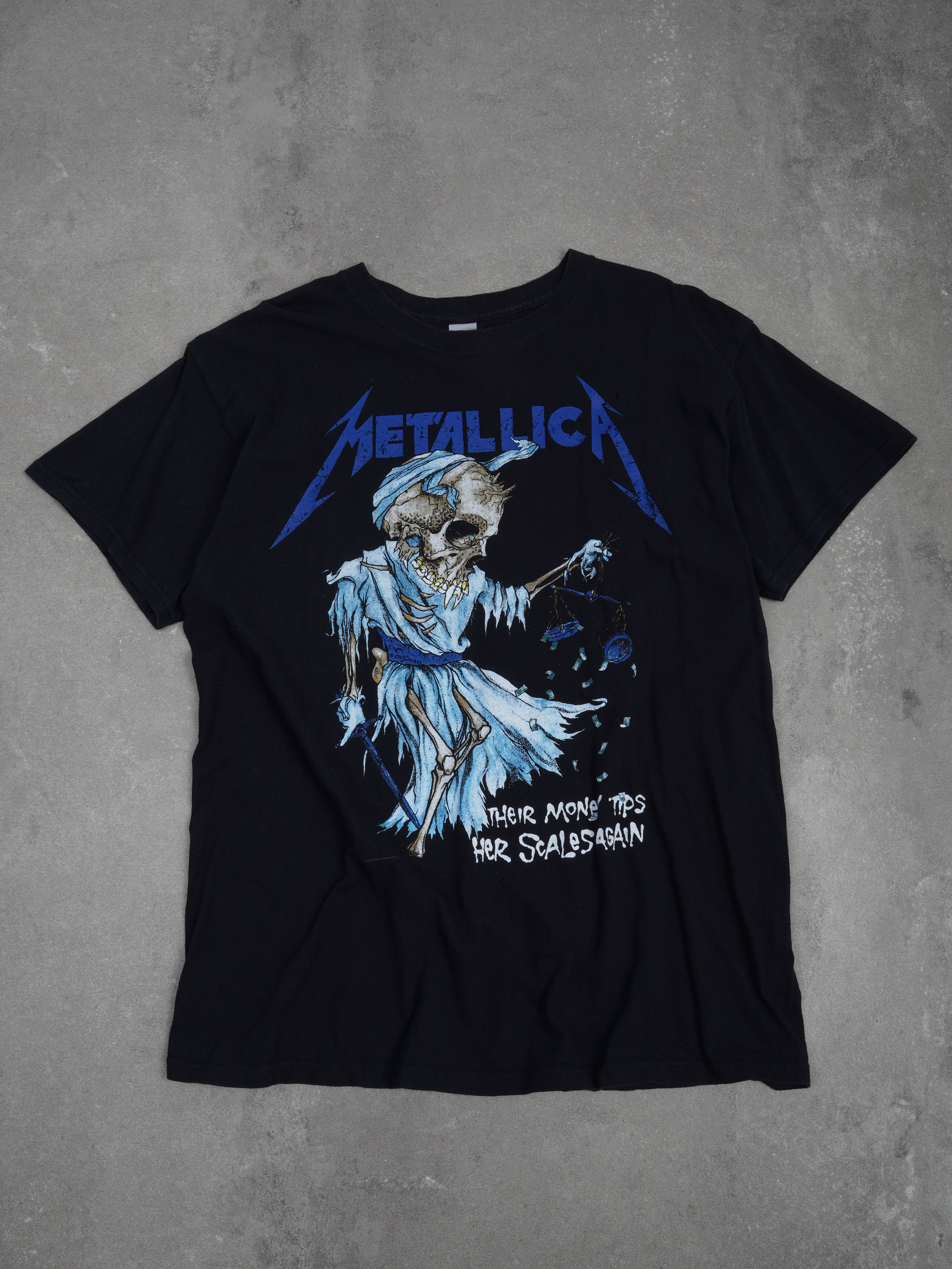 Gildan Vintage Metalica Bandshirt 2018 T-Shirt - L, Schwarz, Größe L, unisex, Zustand Gut, Preis 29.95€ – Vorderansicht