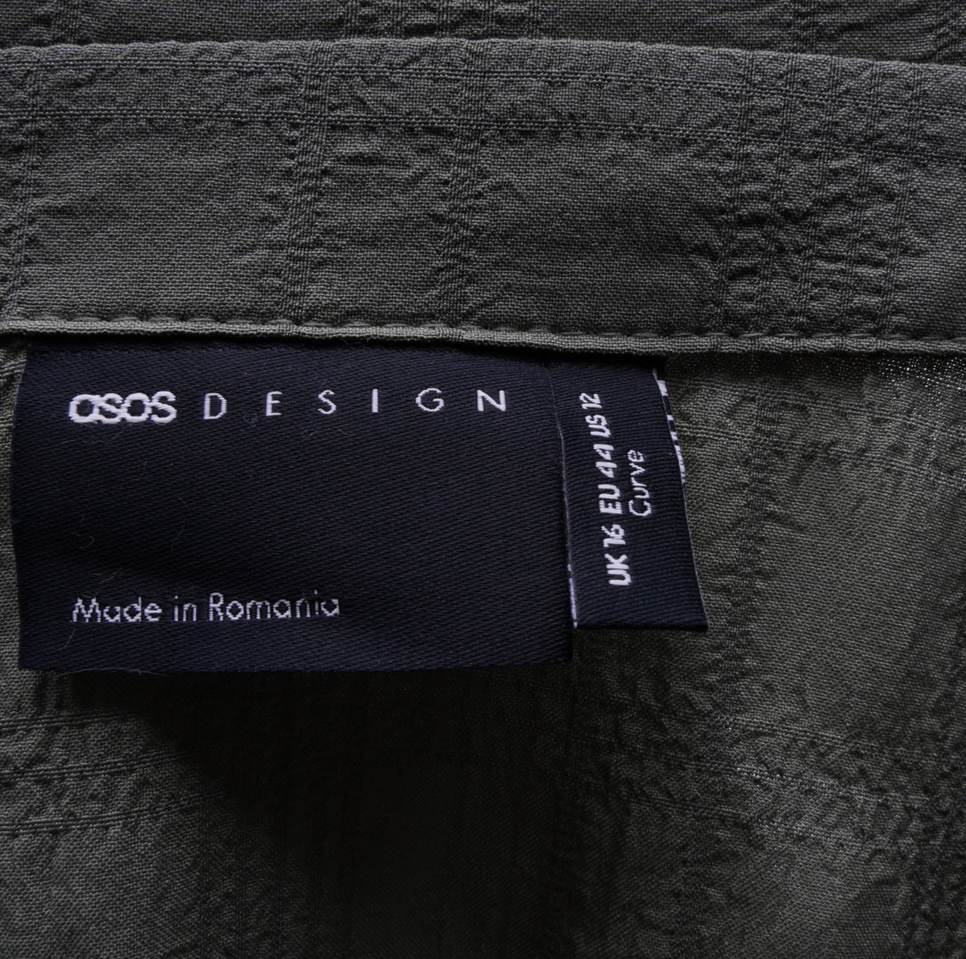 Asos Design Damen Kleid - 2XL, Grün, Größe 2XL, Damen, Zustand Sehr Gut, Preis 7€ – Etikett