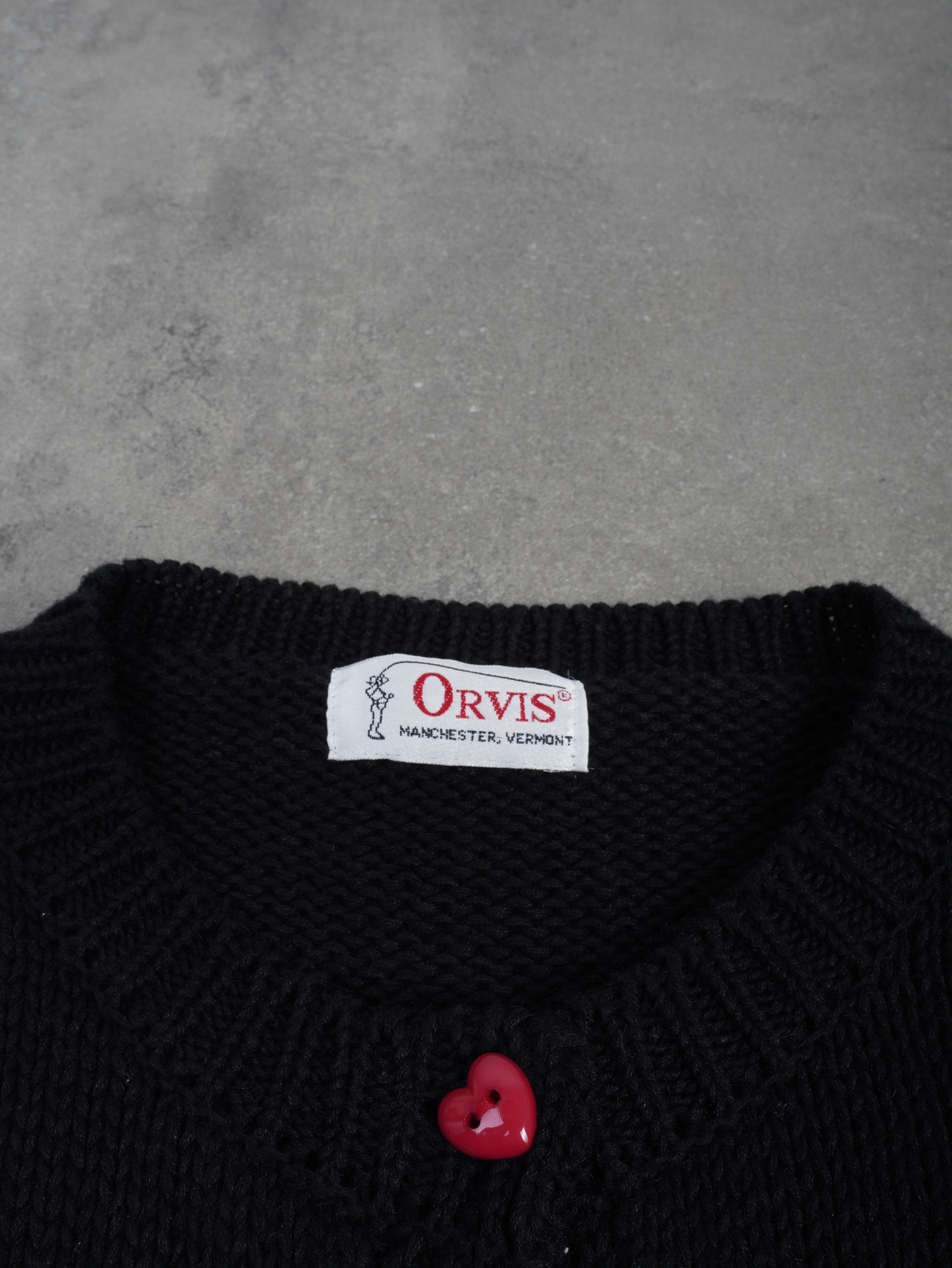 Orvis Vintage Orvis Strickjacke - L, Schwarz, Größe L, unisex, Zustand unbekannt, Preis 49.95€ – Etikett