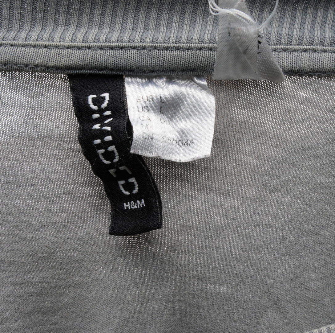 H&M  Damen Oversized T-Shirt - L, Grau, Größe L, Damen, Zustand Gut, Preis 4€ – Etikett