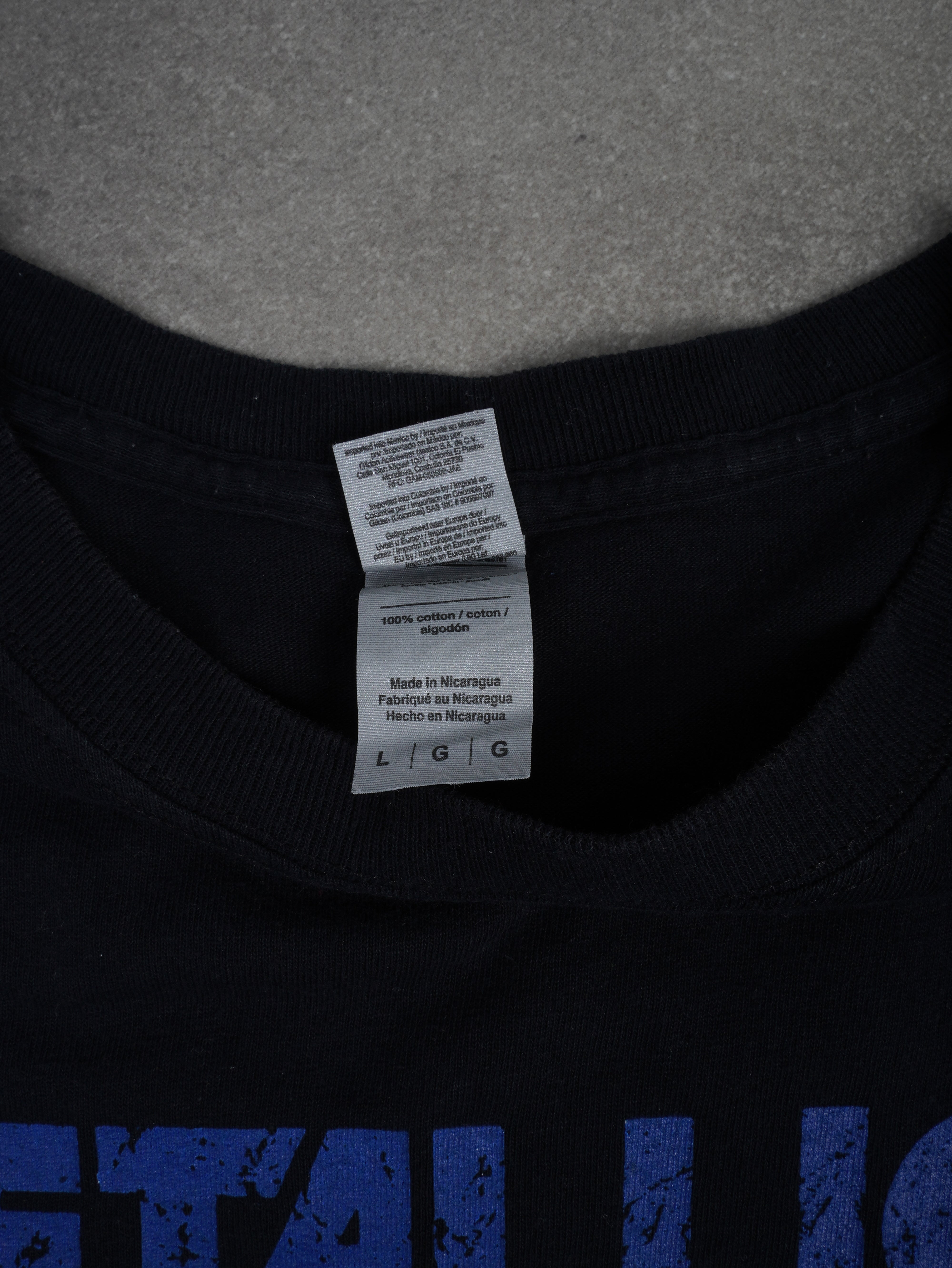 Gildan Vintage Metalica Bandshirt 2018 T-Shirt - L, Schwarz, Größe L, unisex, Zustand Gut, Preis 29.95€ – Etikett