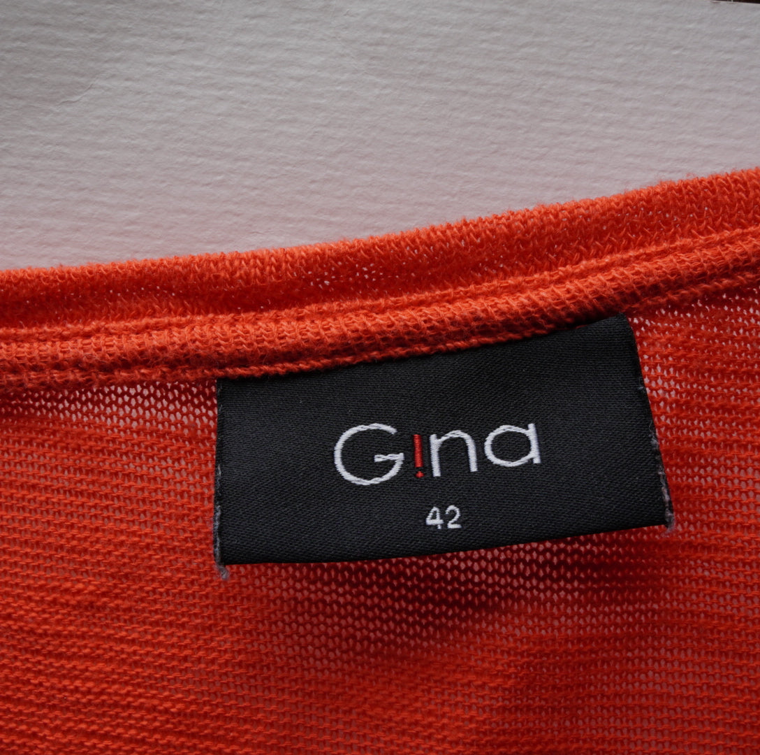Gina Damen Langarmshirt - XL , Orange, Größe XL, Damen, Zustand gut , Preis 3€ – Etikett