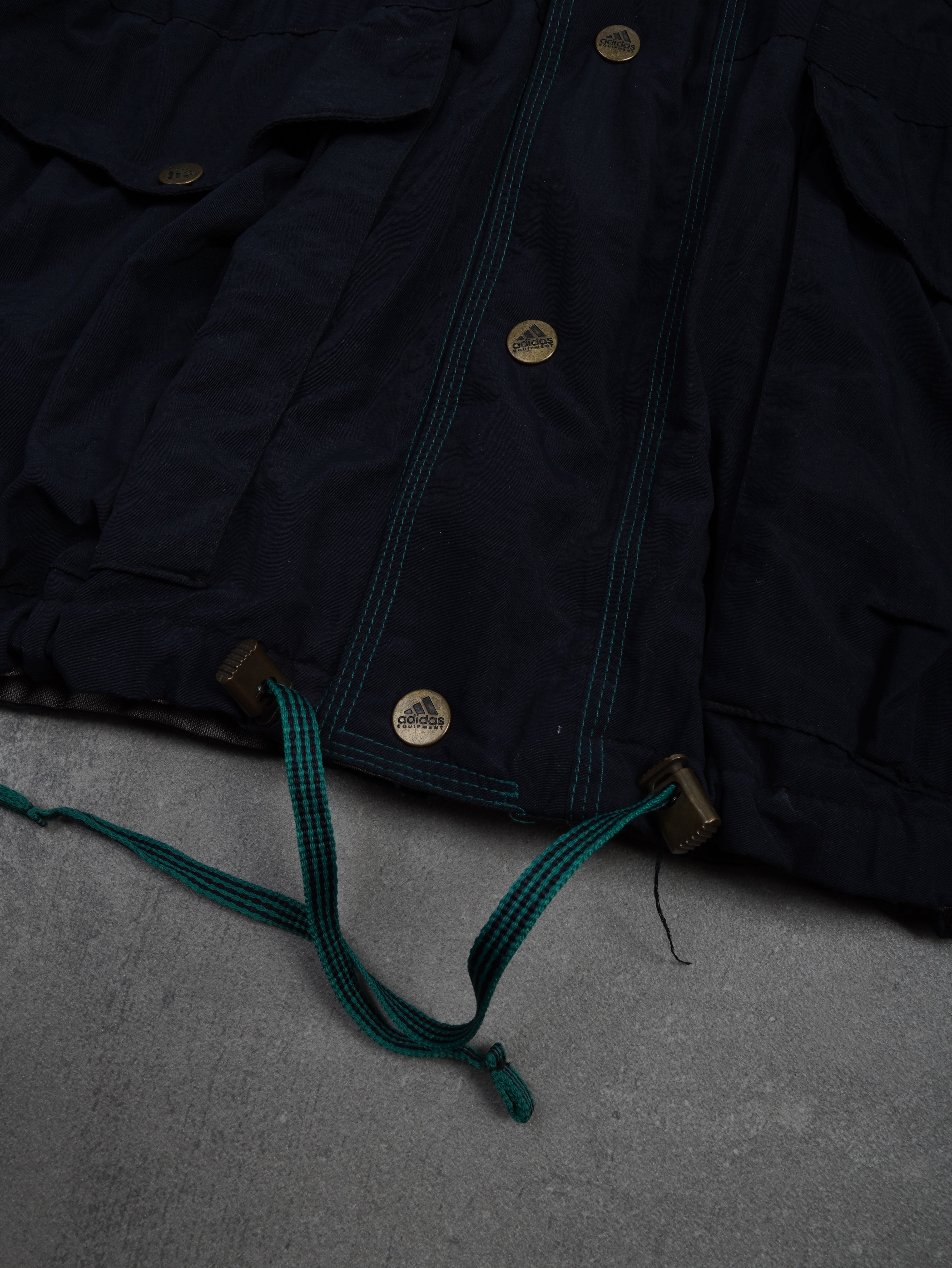 Adidas Vintage Adidas Equiptment Jacke - L, Blau, Größe L, unisex, Zustand Sehr gut, Preis 79.95€ – Etikett