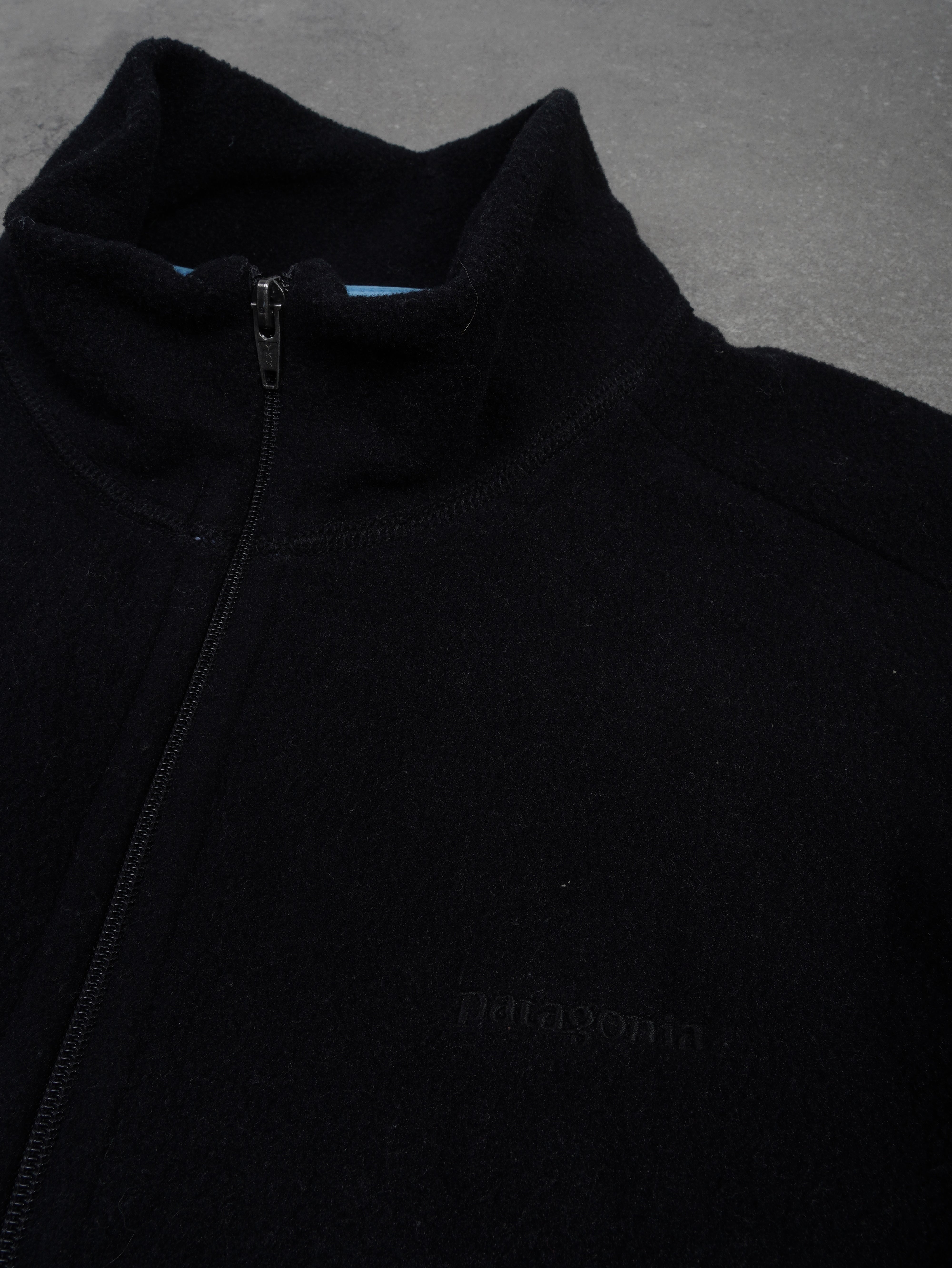 Patagonia Vintage Patagonia Fleecejacke - S, Schwarz, Größe S, unisex, Zustand Sehr gut, Preis 49.95€ – Rückansicht