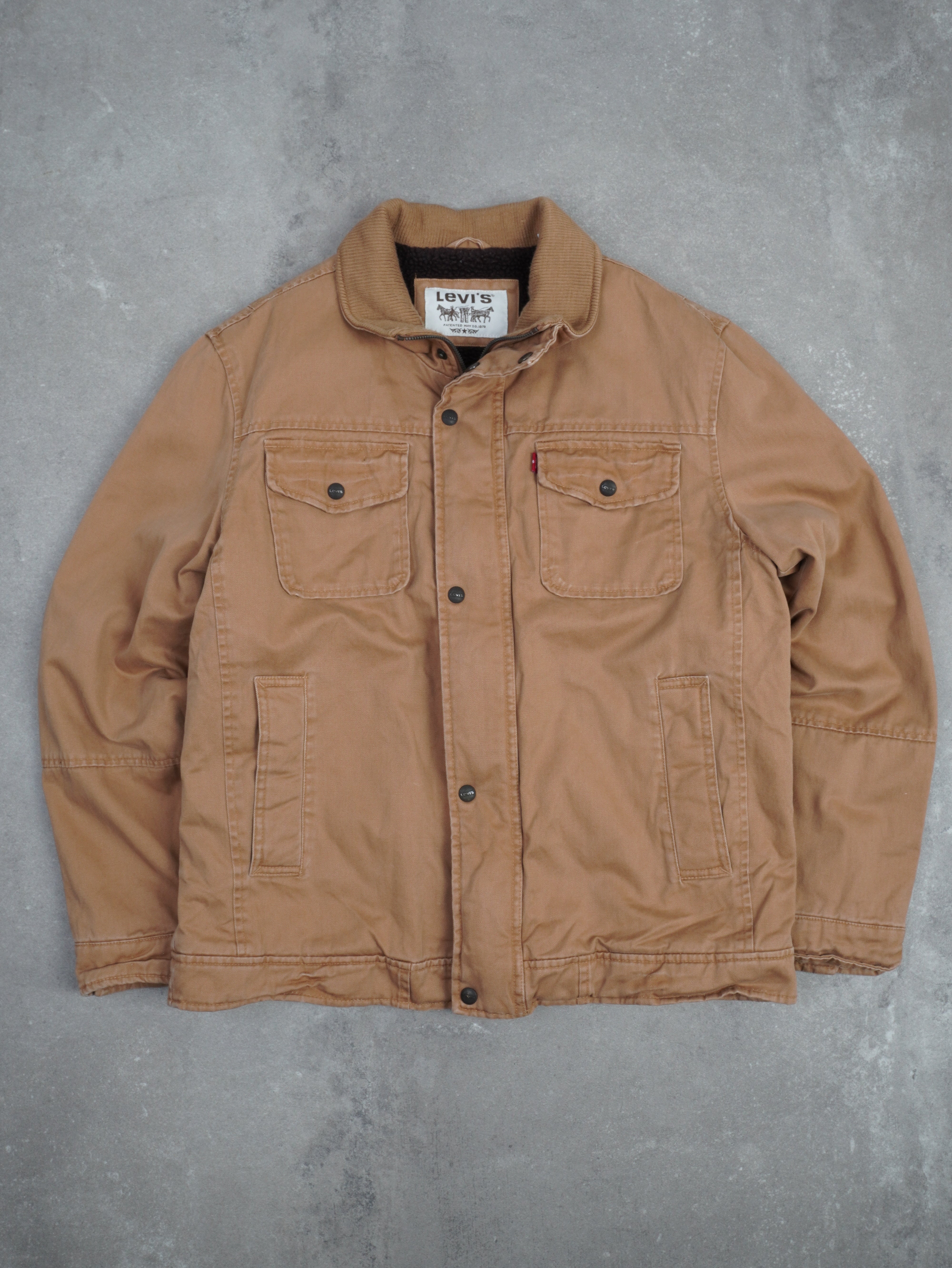 Levis Vintage Levis Workwear Jacke - L, Braun, Größe L, unisex, Zustand Sehr gut, Preis 59.95€ – Vorderansicht