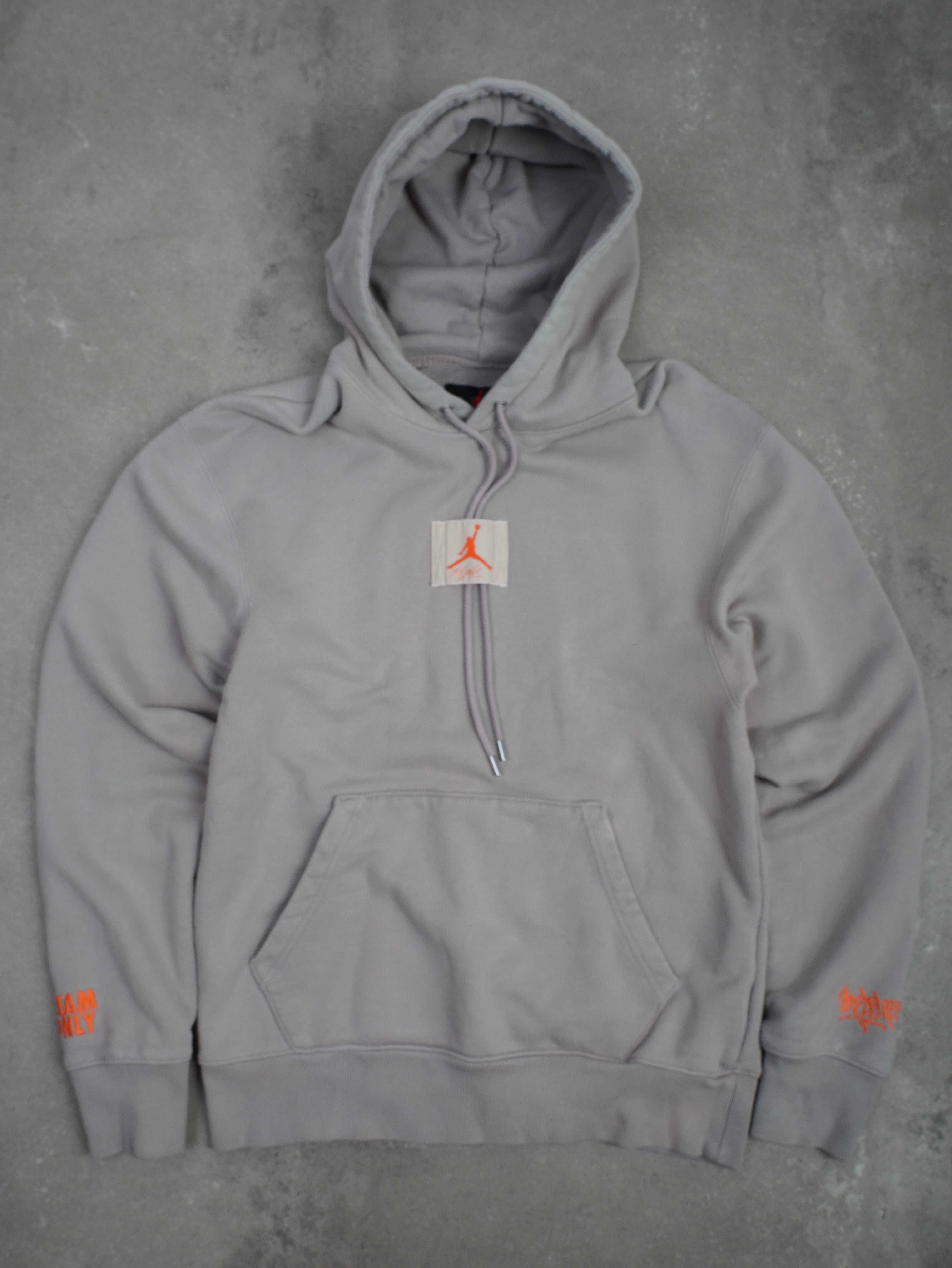 Nike Jordan Vintage Nike Jordan Flight 90s Hoodie - S, Grau, Größe S, unisex, Zustand Sehr gut, Preis 119.95€ – Vorderansicht