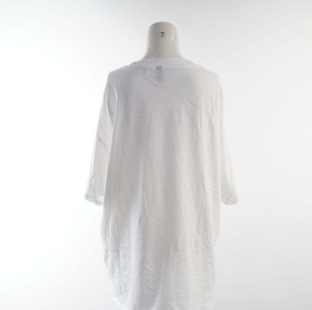 H&M Damen Oversized T-Shirt - S, Weiß, Größe S, Damen, Zustand Sehr Gut, Preis 3€ – Rückansicht