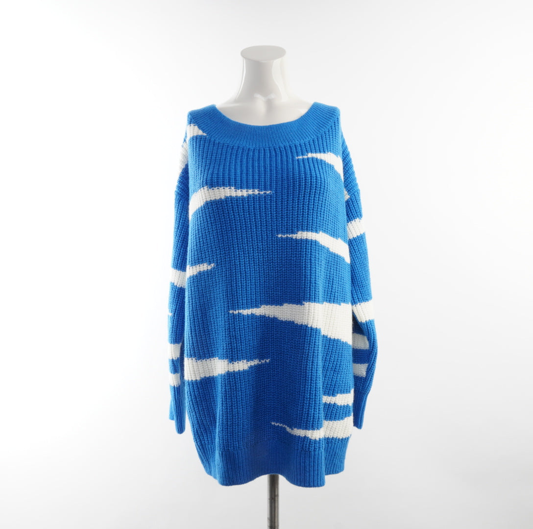 Second Hand  Damen Strick Pullover - 4XL, Blau, Größe 4XL, Damen, Zustand Sehr Gut, Preis 8€ – Vorderansicht