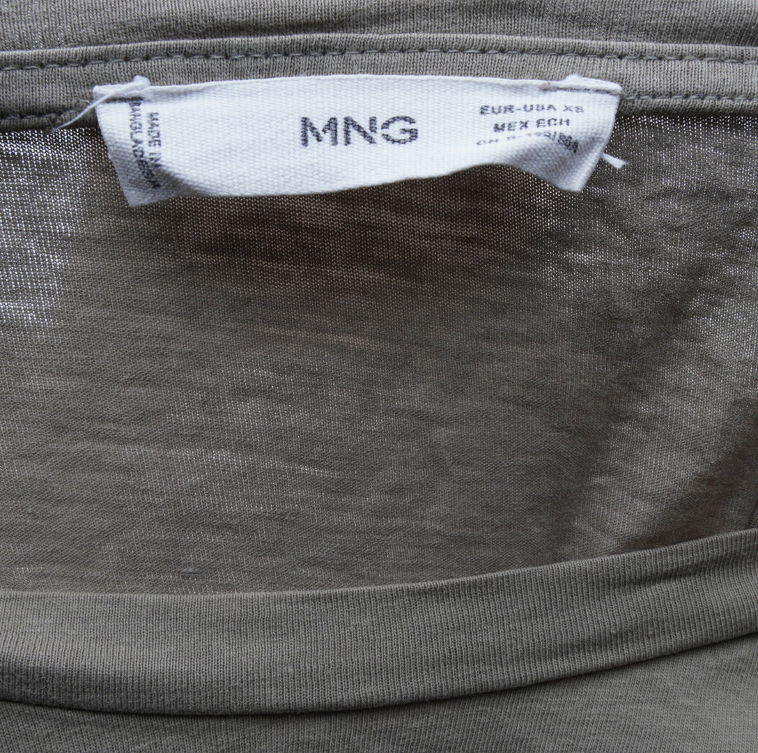 Mango Damen T-Shirt - XS, Braun, Größe XS, Damen, Zustand Gut, Preis 5€ – Etikett