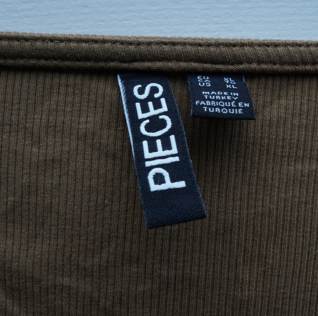 Pieces Damen Langarmshirt - XL, Braun, Größe XL, Damen, Zustand Sehr Gut, Preis 8€ – Etikett