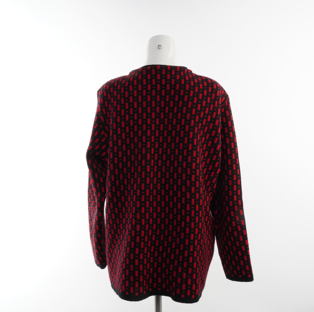 Second Hand Damen Strickjacke - M, Rot, Größe M, Damen, Zustand Gut, Preis 8€ – Rückansicht