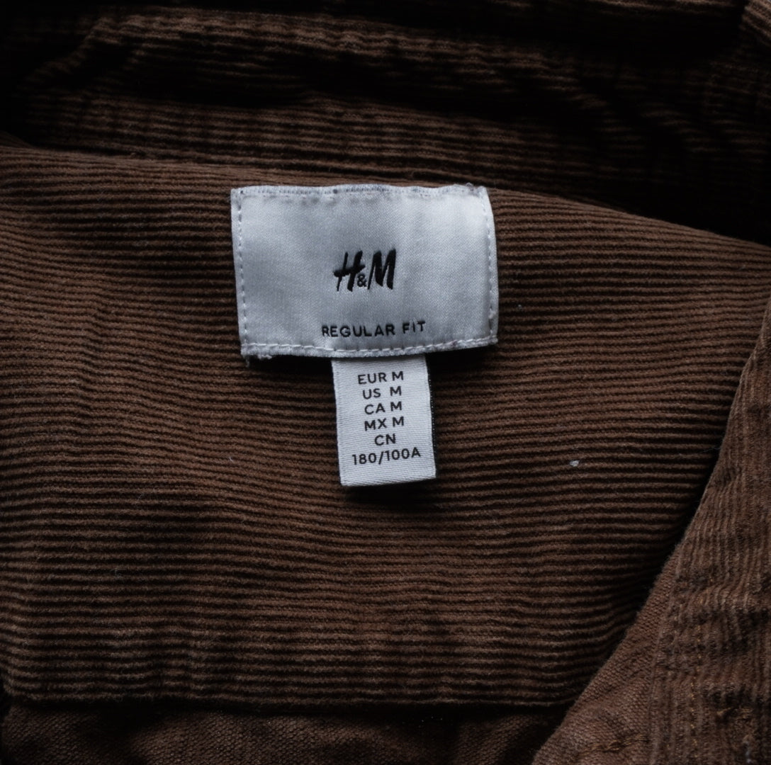 H&M  Herren Cordhemd - M , Braun , Größe M, Herren, Zustand Sehr Gut, Preis 3.5€ – Etikett