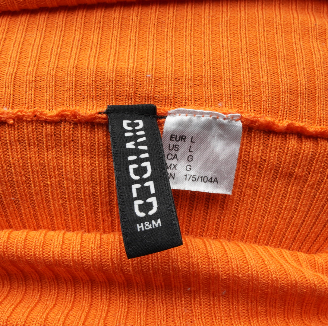 H&M Damen Rollkragenpullover - L, Orange, Größe L, Damen, Zustand Sehr Gut, Preis 4.5€ – Etikett
