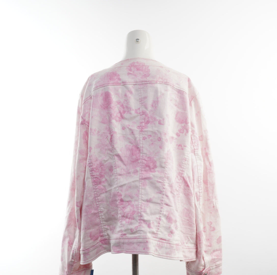 Gina Laura Damen Jeansjacke - 2XL, Rosa, Größe 2XL, Damen, Zustand Sehr Gut, Preis 10€ – Rückansicht