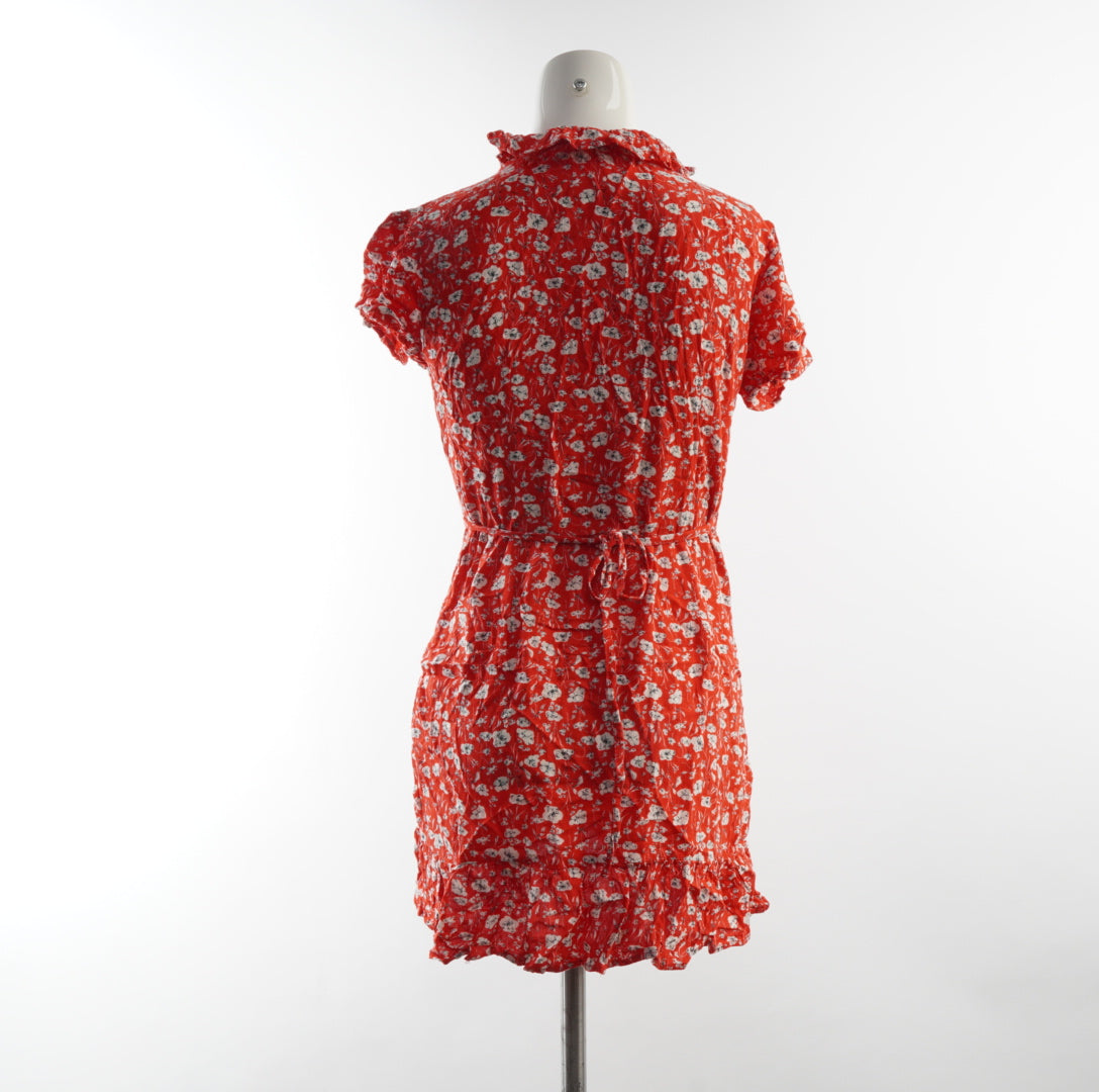 NA-KD Damen Wickelkleid -S , Rot, Größe S, Damen, Zustand Sehr Gut, Preis 12€ – Rückansicht