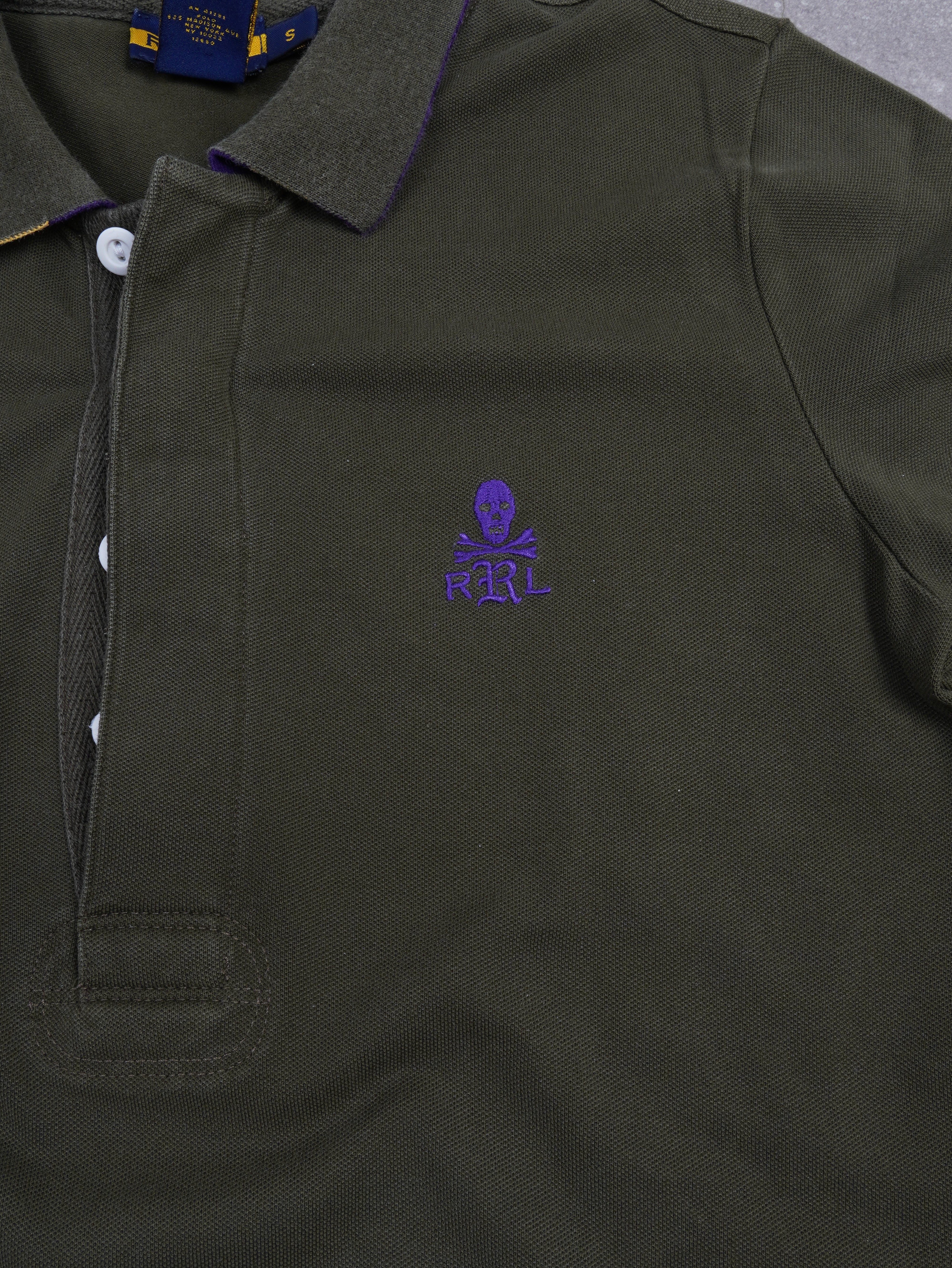 Ralph Lauren Vintage Ralph Lauren Rugby Poloshirt - S, Grün, Größe S, unisex, Zustand Sehr gut, Preis 24.95€ – Rückansicht